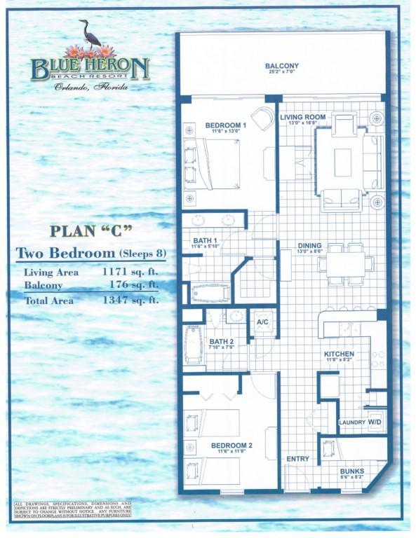 Blue Heron Beach Resort - Two Bedroom 21404 Orlando Bagian luar foto